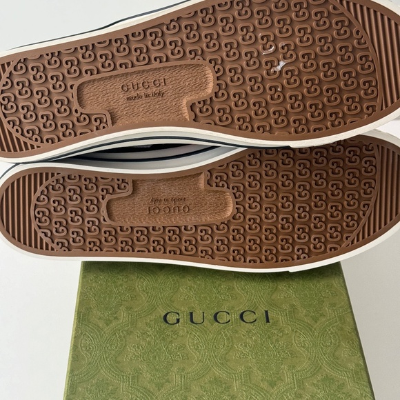 size 13G - Gucci Tennis Denim Sneakers GG print main image 9
